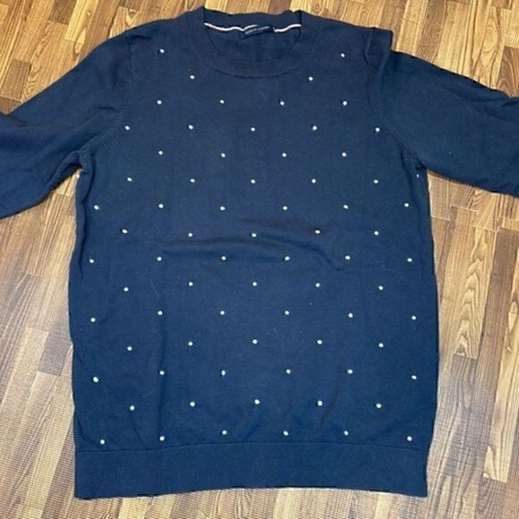 Tommy Hilfiger women’s navy blue cotton sweater. SizeM. - Picture 2 of 5